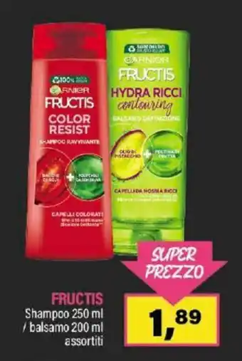 Caddy's FRUCTIS Shampoo 250 ml /balsamo 200 ml assortiti offerta