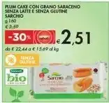 Bennet Sarchio Plumcake Con Grano Saraceno Senza Latte E Senza Glutine offerta