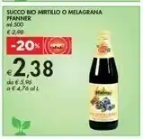 Bennet Pfanner Bio Mirtillo 500 G(ml) offerta