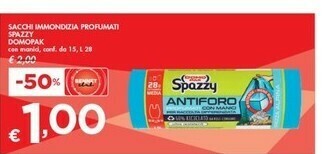 Bennet Domopak Sacchi Immondizia Profumati Spazzy offerta
