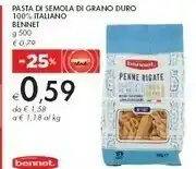 Bennet Bennet Pasta Di Semola offerta