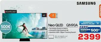 Euronics Samsung QN90A 165,1 Cm (65") offerta