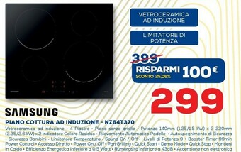 Euronics Samsung Piano Cottura NZ64T370 offerta