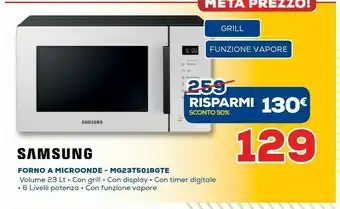 Euronics Samsung Forno A Microonde MG23T5018GTE offerta