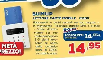 Euronics Sumup Lettore Carte Mobile - 21133 offerta