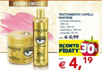 Esselunga Pantene Trattamento Capelli offerta