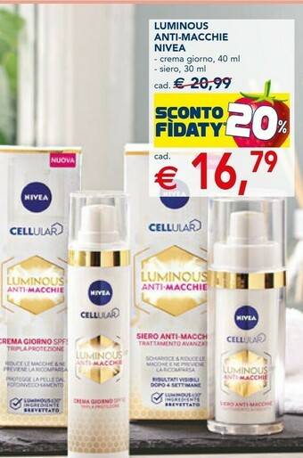 Esselunga Nivea Luminous Anti-Macchie offerta