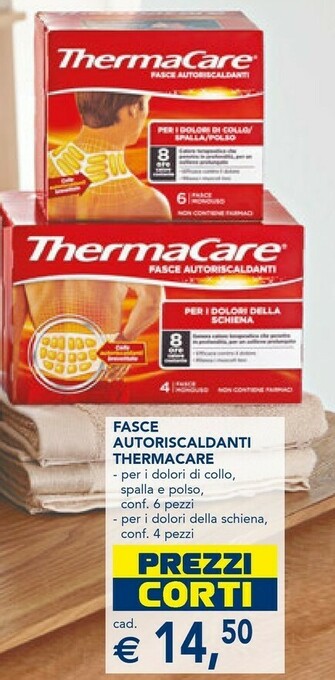Esselunga Fasce Autoriscaldanti Thermacare offerta
