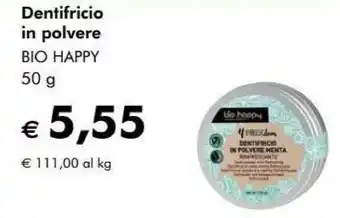 Giardineria Bio Happy Dentifricio In Polvere offerta