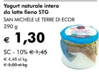 Le Terre Di Ecor Yogurt Naturale Intero Da Latte Fieno Stg San Michele