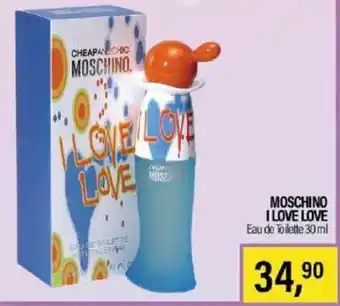 Caddy's MOSCHINO I LOVE LOVE Eau de Toilette 30 ml offerta
