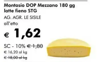 Giardineria Mezzano Ag.agr. Le Sisile Montasio Dop Latte Fieno Stg offerta