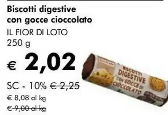 Giardineria Fior di loto Biscotti Digestive Bio 250 G(ml) offerta
