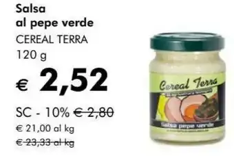 Cereal Terra Salsa Al Pepe Verde