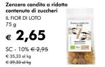 Giardineria Fior di loto Zenzero Candito 75 G(ml) offerta