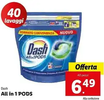 Lidl Dash All In 1 Pods offerta