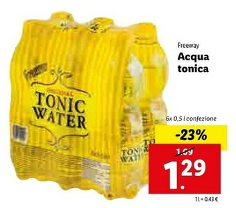 Lidl Freeway Acqua Tonica offerta