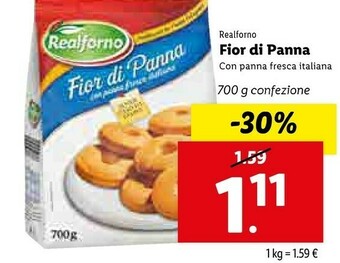 Lidl Realforno Fior Di Panna offerta