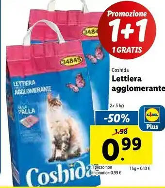 Lidl Coshida Lettiera Agglomerante offerta