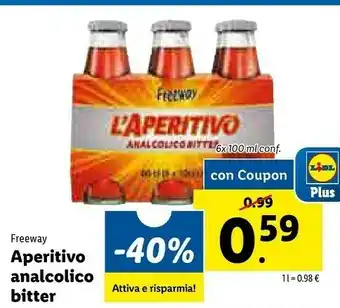 Lidl Freeway L'aperitivo Analcolico offerta