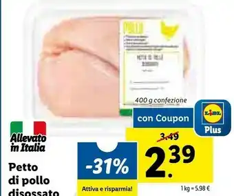 Lidl Petto Di Pollo Disossato offerta