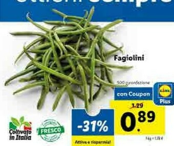 Lidl Fagiolini offerta