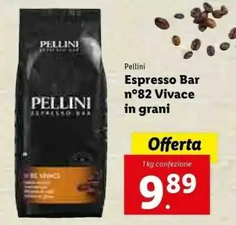 Lidl Pellini Espresso Bar N° 82 Vivace 1000 G(ml) offerta