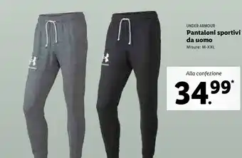 Lidl Under armour Pantaloni Sportivi Da Uomo offerta