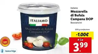 Lidl Italiamo Mozzarella Di Bufala Campana DOP 500 G offerta