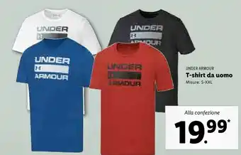 Lidl Under armour T-shirt Da Uomo offerta