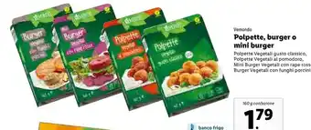 Lidl Vemondo - Burger Di Ceci E Verdure Con Panatura Alla Quinoa 160 G(ml) offerta