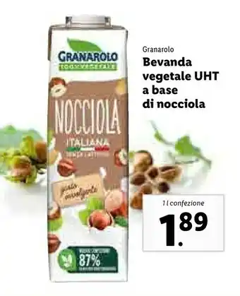 Lidl Granarolo Nocciola Solo Nocciole Italiane offerta