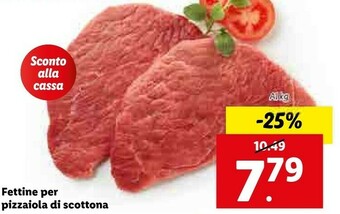 Lidl Fettine Per Pizzaiola Di Scottona offerta