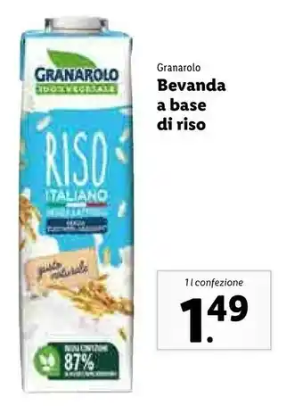 Lidl Granarolo Bevanda A Base Di Riso offerta