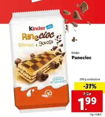 Lidl Ferrero Kinder Panecioc offerta