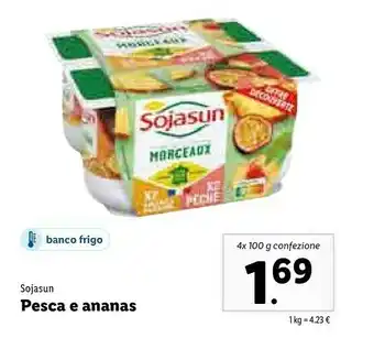 Lidl Sojasun Pesca E Ananas offerta