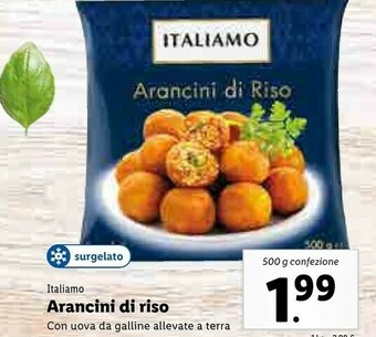 Lidl Italiamo Arancini Di Riso offerta