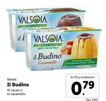 Lidl Valsoia Il Budino Caramello 230 G(ml) offerta