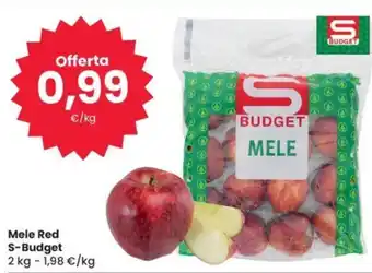 Eurospar Mele Red S-Budget 2 kg offerta