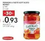 Bennet Bennet - Agrodolce Peperoni In Falde 160 G(ml) offerta