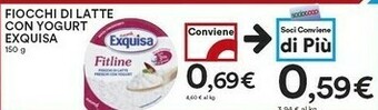 Coop Exquisa - Fiocchi Di Latte Con Yogurt 150 G(ml) offerta