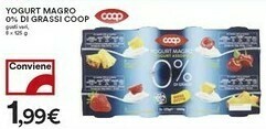 Coop Coop Yogurt Magro 0% Di Grassi offerta