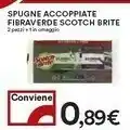 Coop Scotch-Brite 8410001115153 Spugna Verde, Giallo Rettangolare 4 Pezzo(i) offerta