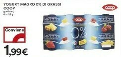 Coop Coop Yogurt Magro 0% Di Grassi offerta