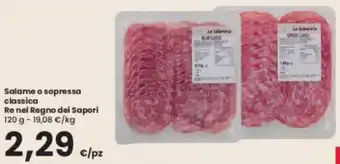 Salame o sopressa classica Re nel Regno dei Sapori 120 g