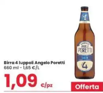 Eurospar Birra 4 luppoli Angelo Poretti 660 ml offerta