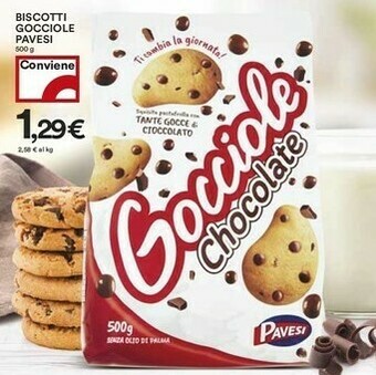 Coop Pavesi Gocciole Chocolate 500 G(ml) offerta