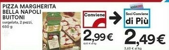 Coop Buitoni Pizza Margherita Bella Napoli offerta