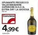 Coop La Gioiosa - Valdobbiadene Prosecco Superiore DOCG 750 G(ml) offerta