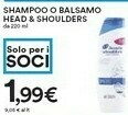 Coop Head & Shoulders Shampoo O Balsamo offerta